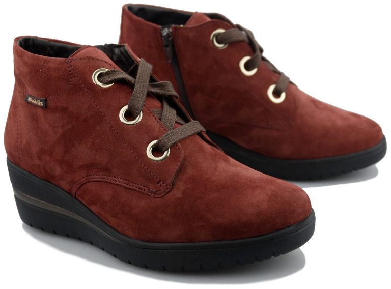 Mobils by Mephisto Peryne Suede Enkellaars voor Dames - Wide Fit - Rood